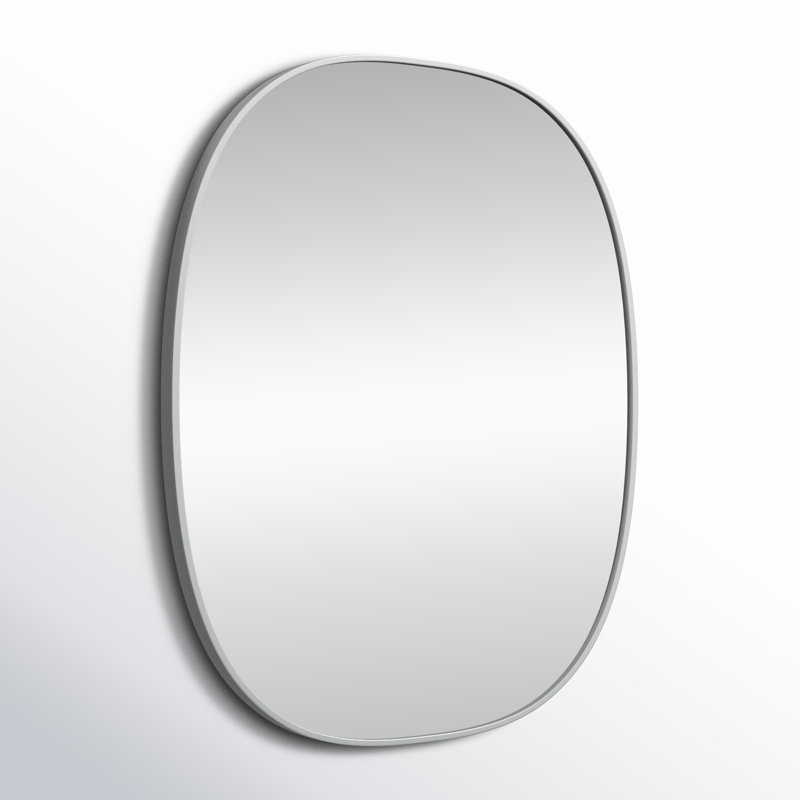 Miroir mural Sabine, Argent, 36 po x 30 po