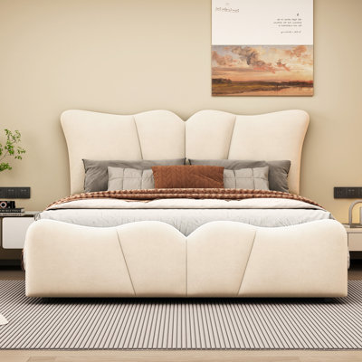 Upholstered Platform Bed Velvet Upholstered Bed