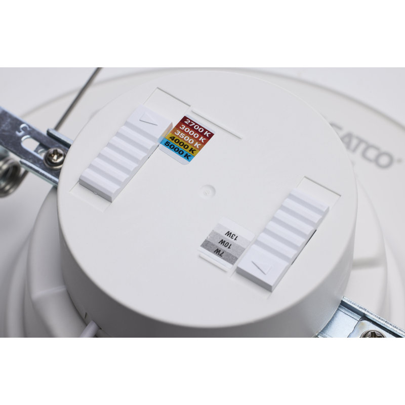 6'' Selectable Color Temperature Dimmable LED Retrofit Recessed Lighting Kit