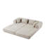 Canapé-lit modulaire convertible en chenille, conception personnalisable