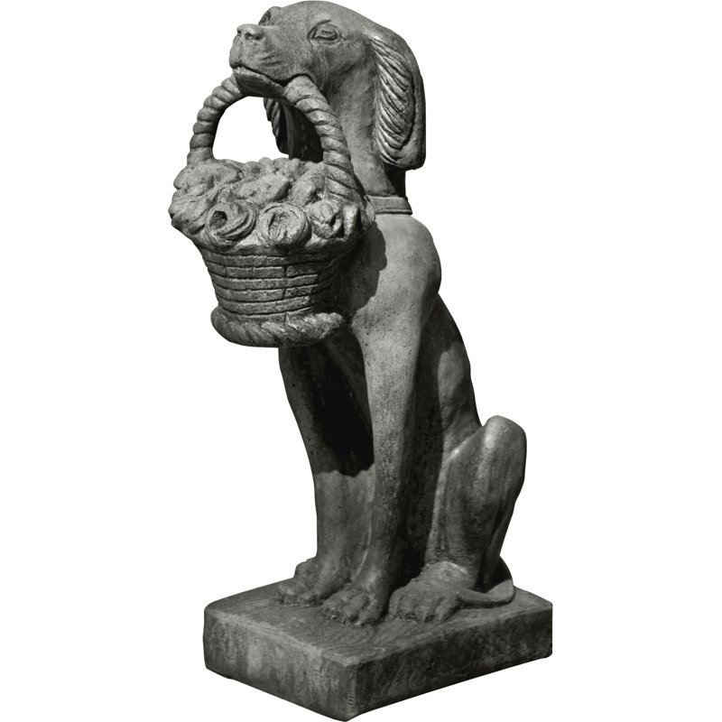 Statue de chien rétro, Pierre alpine