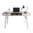 Techni Mobili Compact Computer Desk With Multiple Storage, Walnut