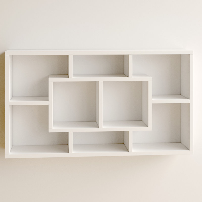 vidaXL Wall Shelf Floating Display Shelf for Home Living Room Engineered Wood, Brown Oak, 20.67 in H x 33.46 in W x 6.30 in D