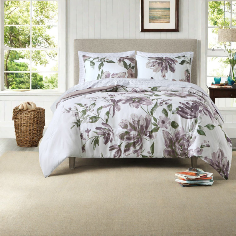 Complete Queen Bedding Sets, Polyester Floral Modern Home Comfort