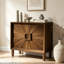 Armoire de rangement 31,5 "Mid-Century moderne avec portes et tablettes réglables-1680205521