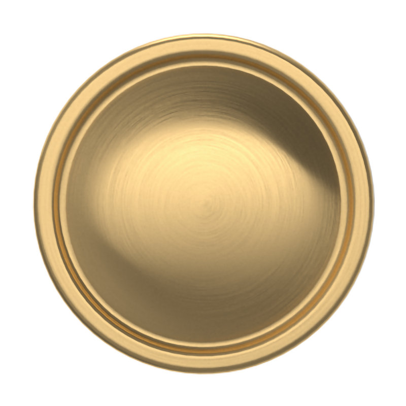 4402 Tulip Knob, 1.25", Satin Brass