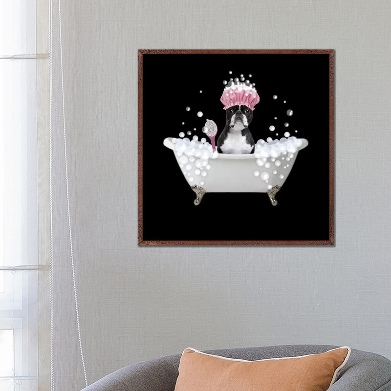 Bath Time Bubbles 4 by Marcus Prime - Floater Frame Gallery-Wrapped Canvas Giclée on Canvas, 66.04 cm H x 66.04 cm W