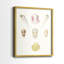 «Pastel Knorr Shells I», reproduction encadrée de qualité supérieure - prête à être accrochée - aucun clou requis - aucun clou requis-144135553-144135566