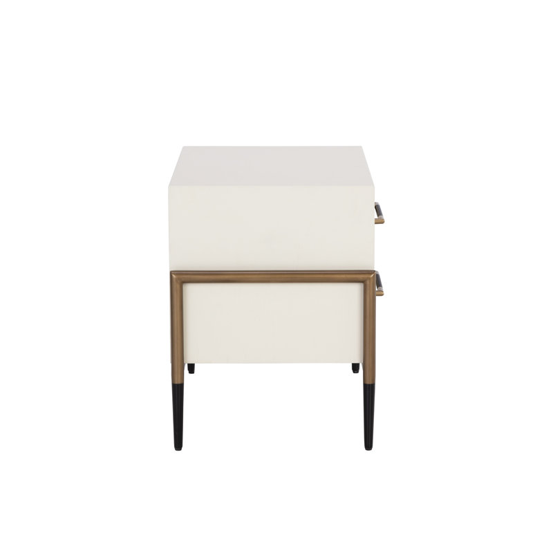 WELDRICK 2 - Drawer Nightstand, Cream