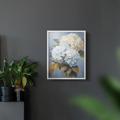 Série FLORAL Cxxiv - reproduction encadrée de qualité supérieure - prête à être accrochée - aucun clou requis