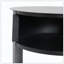 Table d'appoint ronde d'intérieur en métal à 3 niveaux avec armoire à porte coulissante, fabriquée en fer durable avec une finition mate sophistiquée-91763222