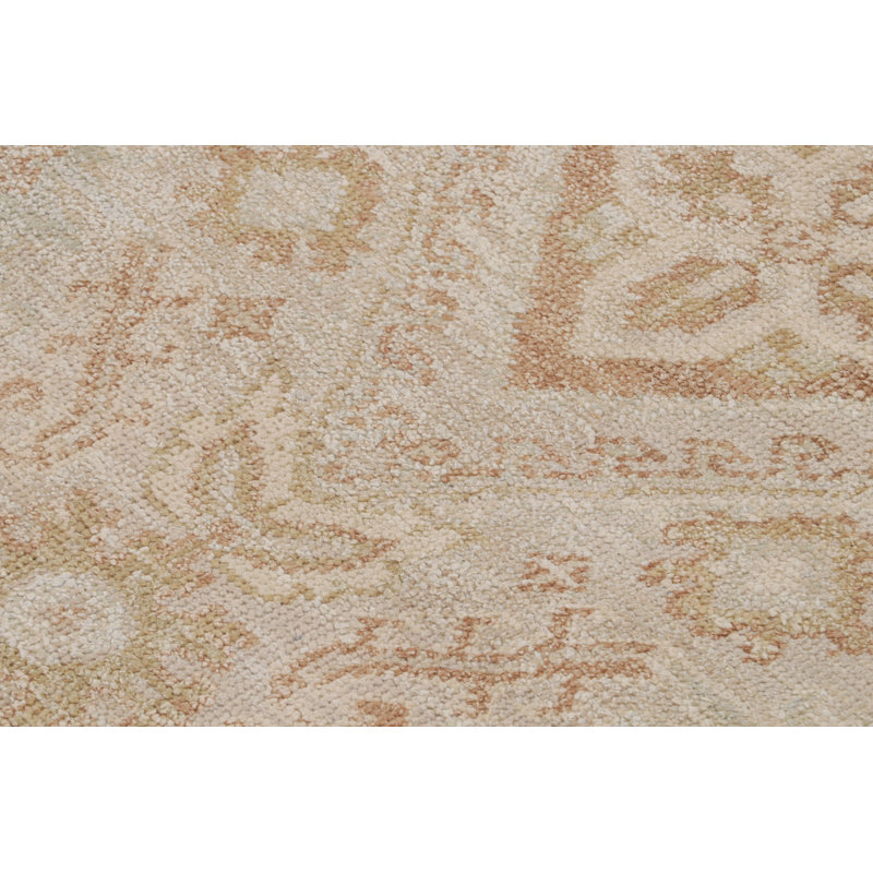 Rug & Kilim’S Oushak Rug In Gray And Beige With All Over Geometric Pattern, Rectangle 12' x 18'