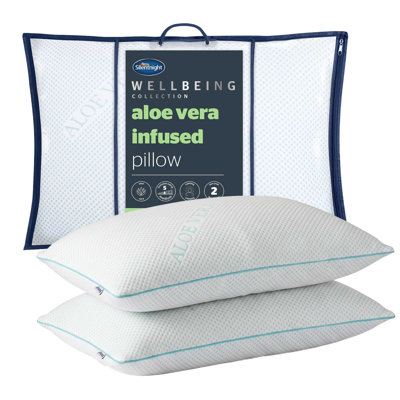 Silentnight Wellbeing Collection Aloe Vera Pillow Pair
