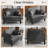 41" Oversized Accent Chair With Ottoman - 33.5'' Wide Seat Comfy Armchair And 2 Pillows-1115277379