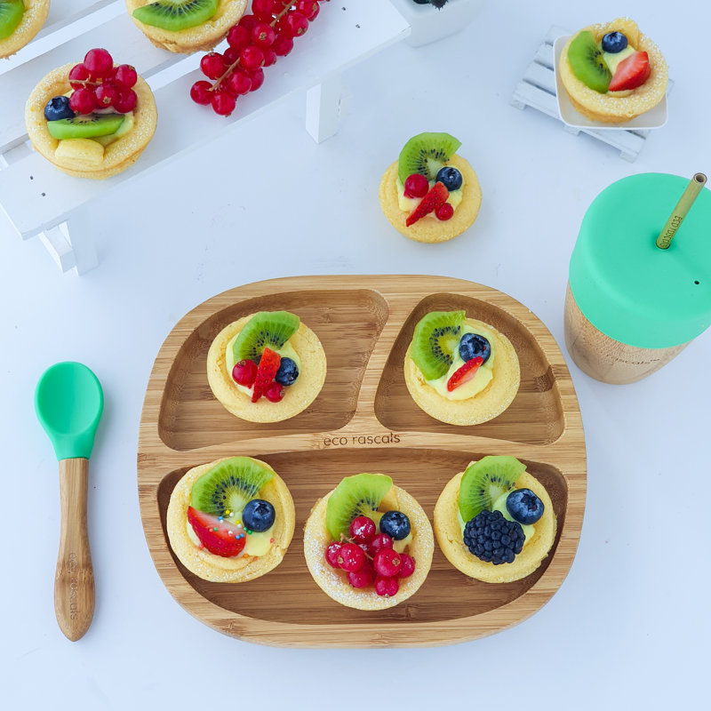 Bamboo Toddler Plate, Green