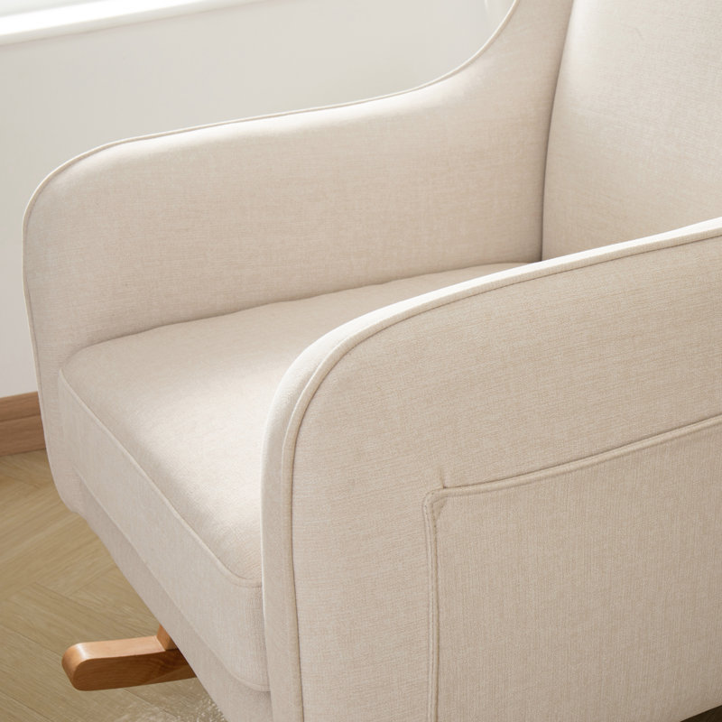 Babymore Ida Nursing Chair with Stool, Ivory