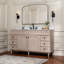 Ensemble de meuble-lavabo encastré 61 po avec comptoir en quartz blanc Carsyn-112249818-124505714