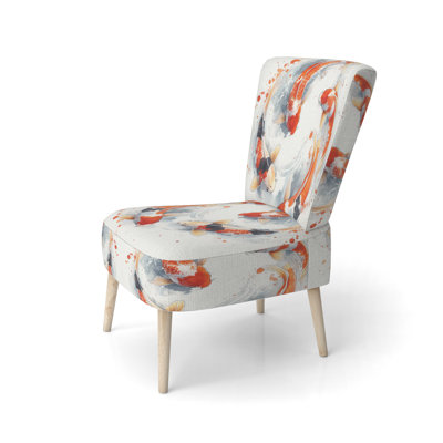 Chaise rembourrée Kois Fish - Chaise d'appoint Koi Fish in Calm