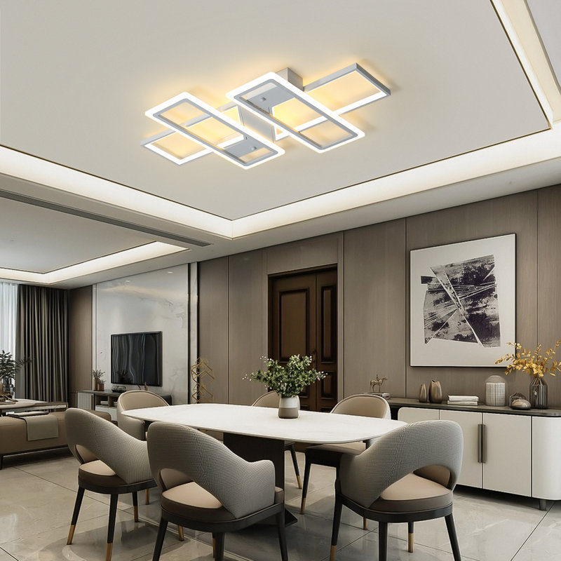 Arlyn 4 -Light 90cm LED Flush Mount, White