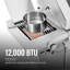 Barbecue au gaz à 5 brûleurs en acier inoxydable avec brûleur latéral infrarouge Royal Gourmet, sortie 72 000 BTU, argent-120281205