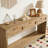 55" Entryway Table, Narrow 2-Tier Sofa Table