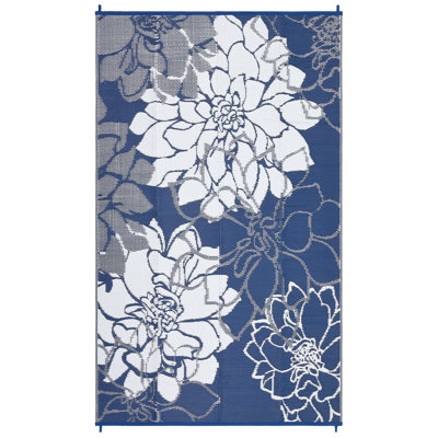 Floral Machine Printed Area Rug