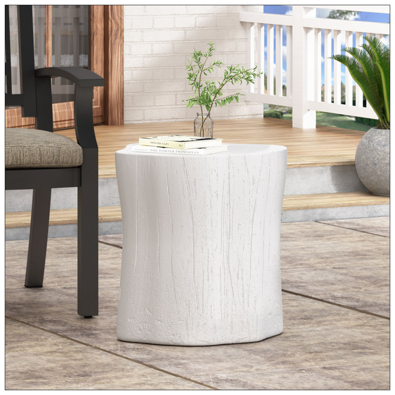 Table d'appoint d'extérieur en béton léger