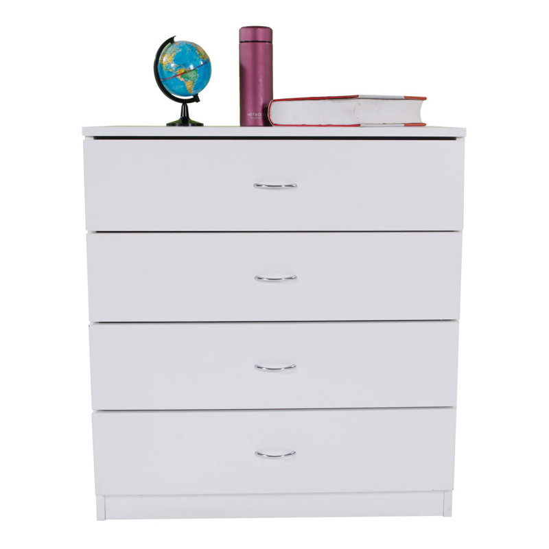 Gauri 25.98'' W 4 - Drawer Dresser, White