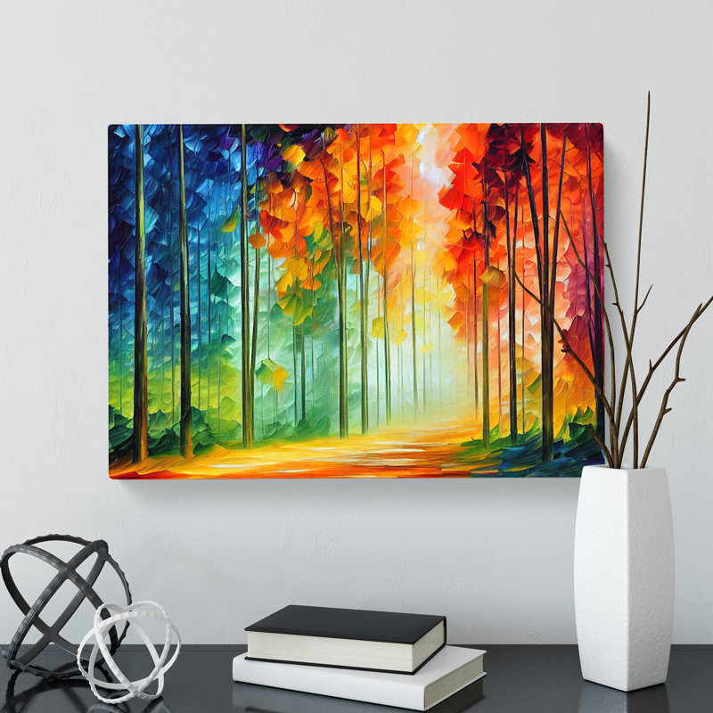 Pretty Forest Vol.1 Abstract - Wrapped Canvas, 50cm H x 76cm W x 3cm D