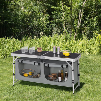 Wasco Rectangular Outdoor Camping Table - 120 cm W 47 cm D