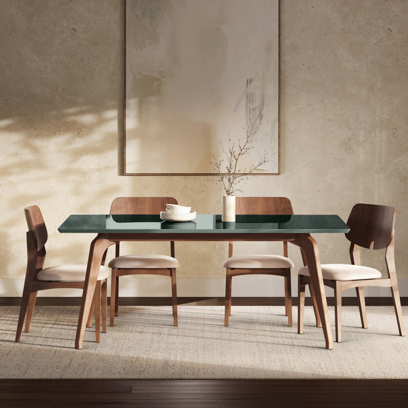 Fredericka Dining Table, 29.5" H x 70.75" L x 39.25" W, Floresta Green