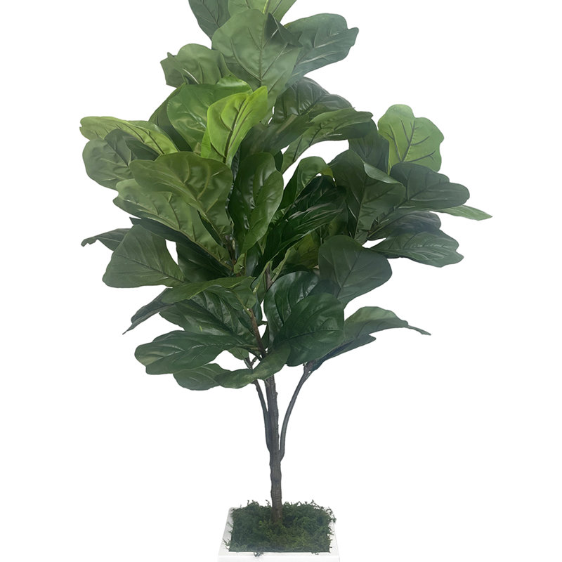 3.5' Faux Fiddle Tree in Fiberstone Planter