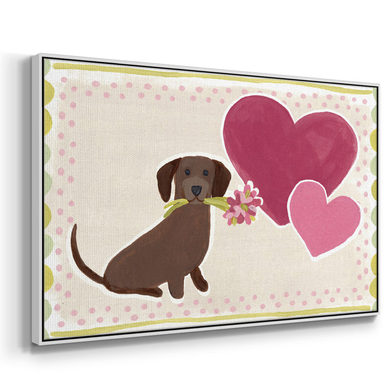 Dachshund Delight Collection A, Blanc, H 27 po x l 41 po x P 2 po