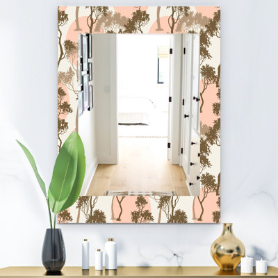 Miroir de salle de bain/meuble-lavabo en bois