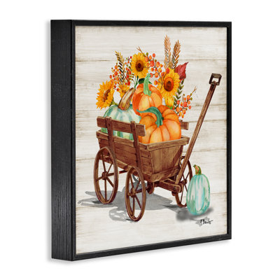 Farm Harvest Wagon Framed Giclee Art by Paul Brent