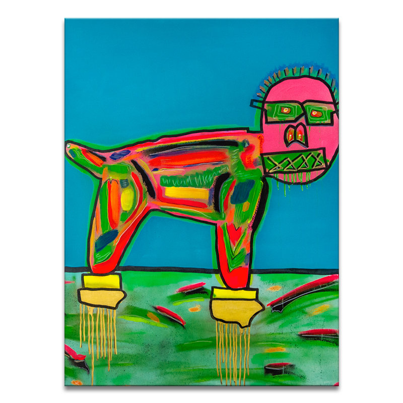 'Untitled XII' Wrapped Canvas Original Painting