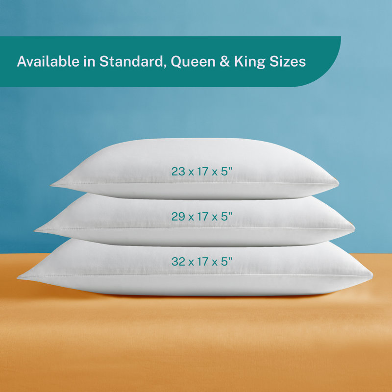 Gel Memory Foam Firm Cooling Pillow, King