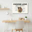 Ensemble d'une toile murale « Choisissez l'amour »-217763679
