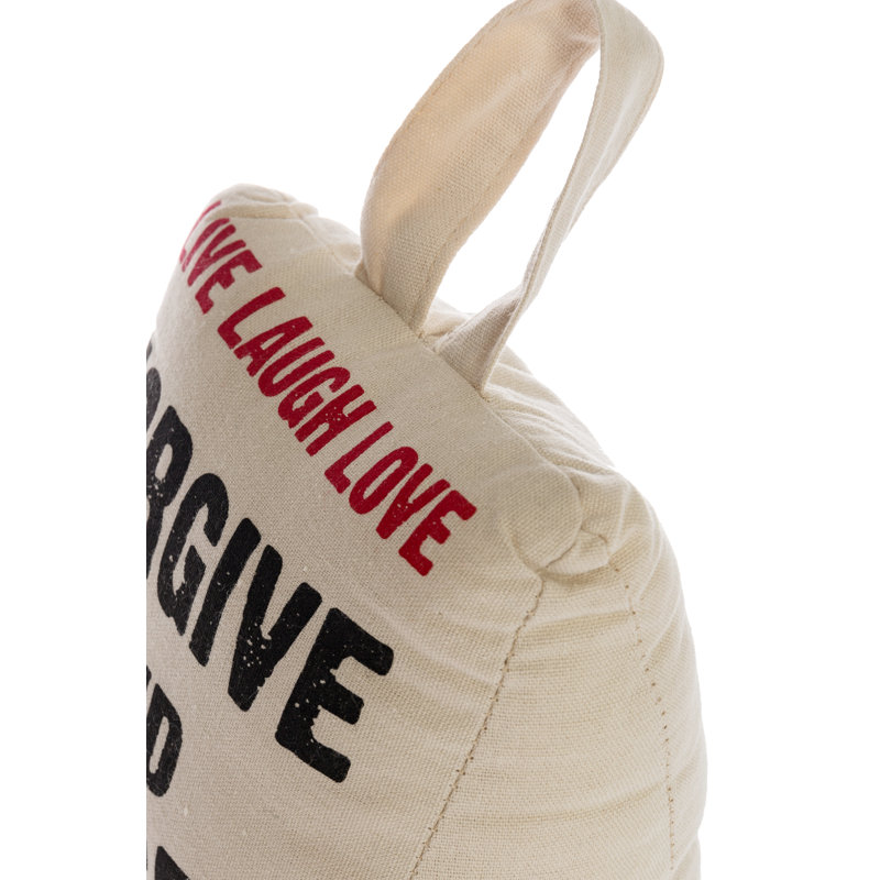 Live Laugh Love Fabric Door Wedge