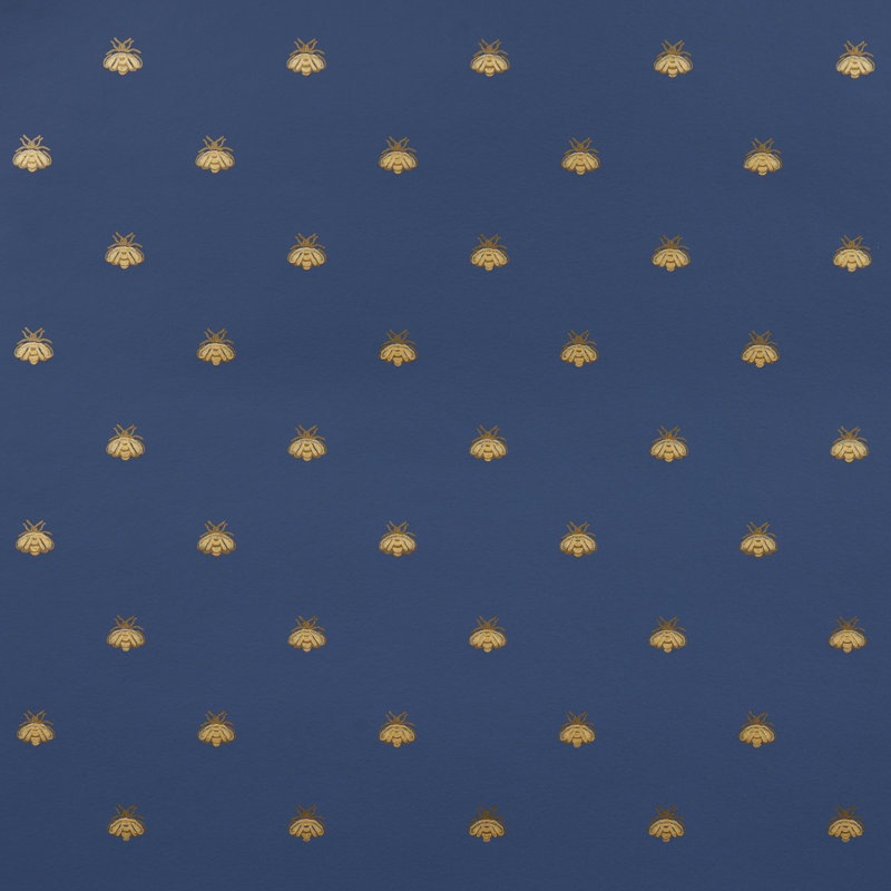 Hubert's Bees Wallpaper, Midnight/Gold