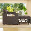 Canapé-lit convertible, 2 places, gris foncé, 3 angles inclinables, velours, poches latérales pour petits espaces, canapé gris moderne, escamotable