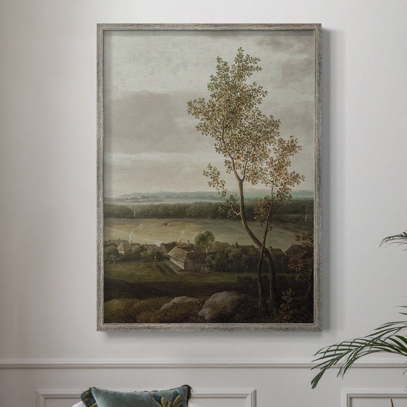 «Vintage Landscape CCLII», reproduction encadrée - bois massif