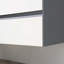 Meuble-lavabo simple 36 po avec lavabo mural blanc brillant