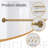 Jacarion Adjustable Overall Width x 1'' Diameter Single Curtain Rod-947457407-947457403