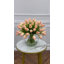Très grand arrangement tulipe rose pêche 60