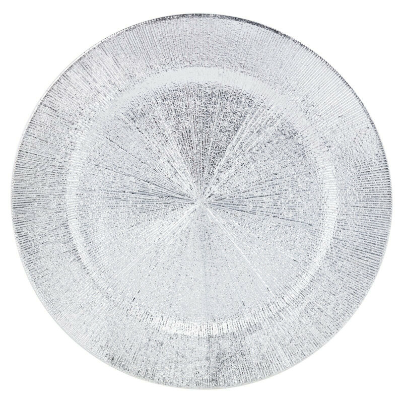 Lilly Solid Colour Round, Silver