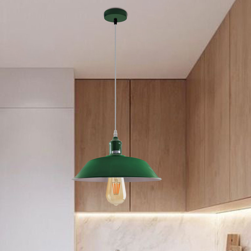 Gilyard 1 - Light Single Pendant, Green, Green/White