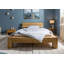 Solid Wood Bed Stockholm Wild Oak-1950658373