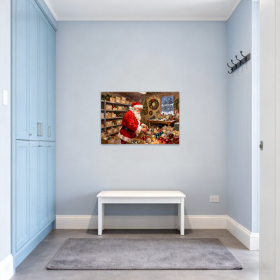 Scène d'atelier de Noël père Noël