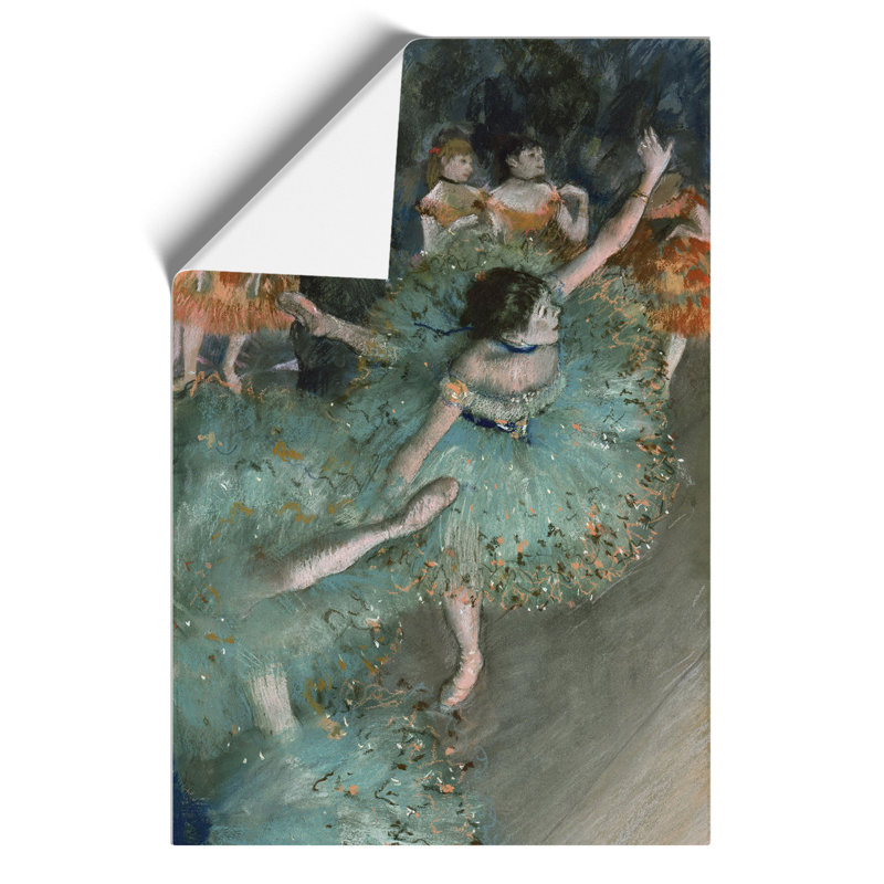 Green Ballet Ballerina Dancers by Edgar Degas - Frameless Print, 84cm H x 59cm W x 0.1cm D